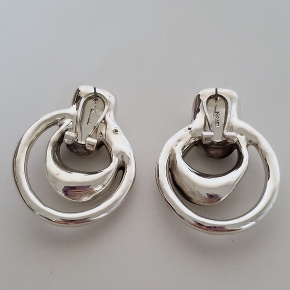 E&L Israel Sterling Silver Electroform Drop Earrings - Picture 4 of 7